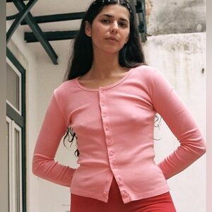 Gil Rodriguez Sophie Cardigan Sorbet size small